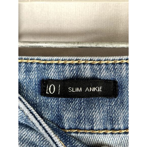 Talbots Flawless Five-Pocket Slim Ankle light wash jeans, size 0 - Picture 3 of 10